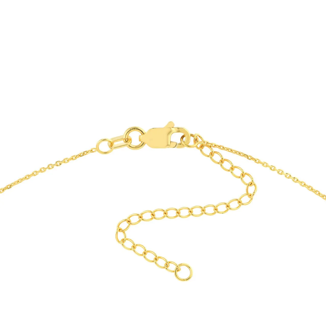 14K Gold Layered Crescent Moon and Stars Necklace