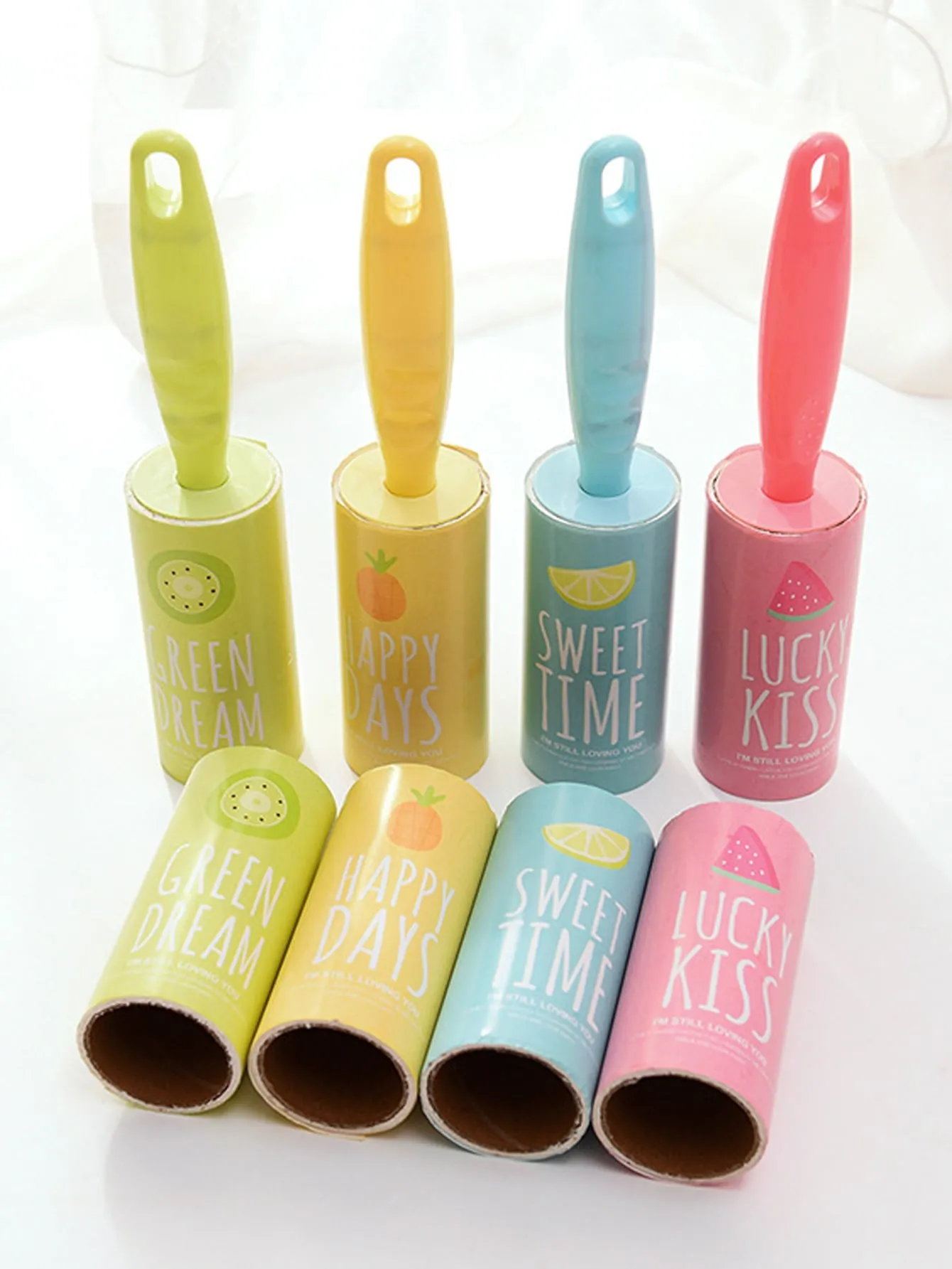 1pc Random Fruit Print Lint Roller - Assorted Designs