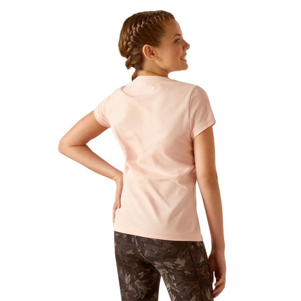 Ariat Youth Roller Pony T Shirt Blushing Rose