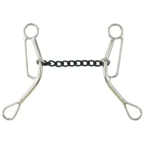 Barrel Racer Gag Snaffle w/Sweet Iron Chain  Mouth - COB