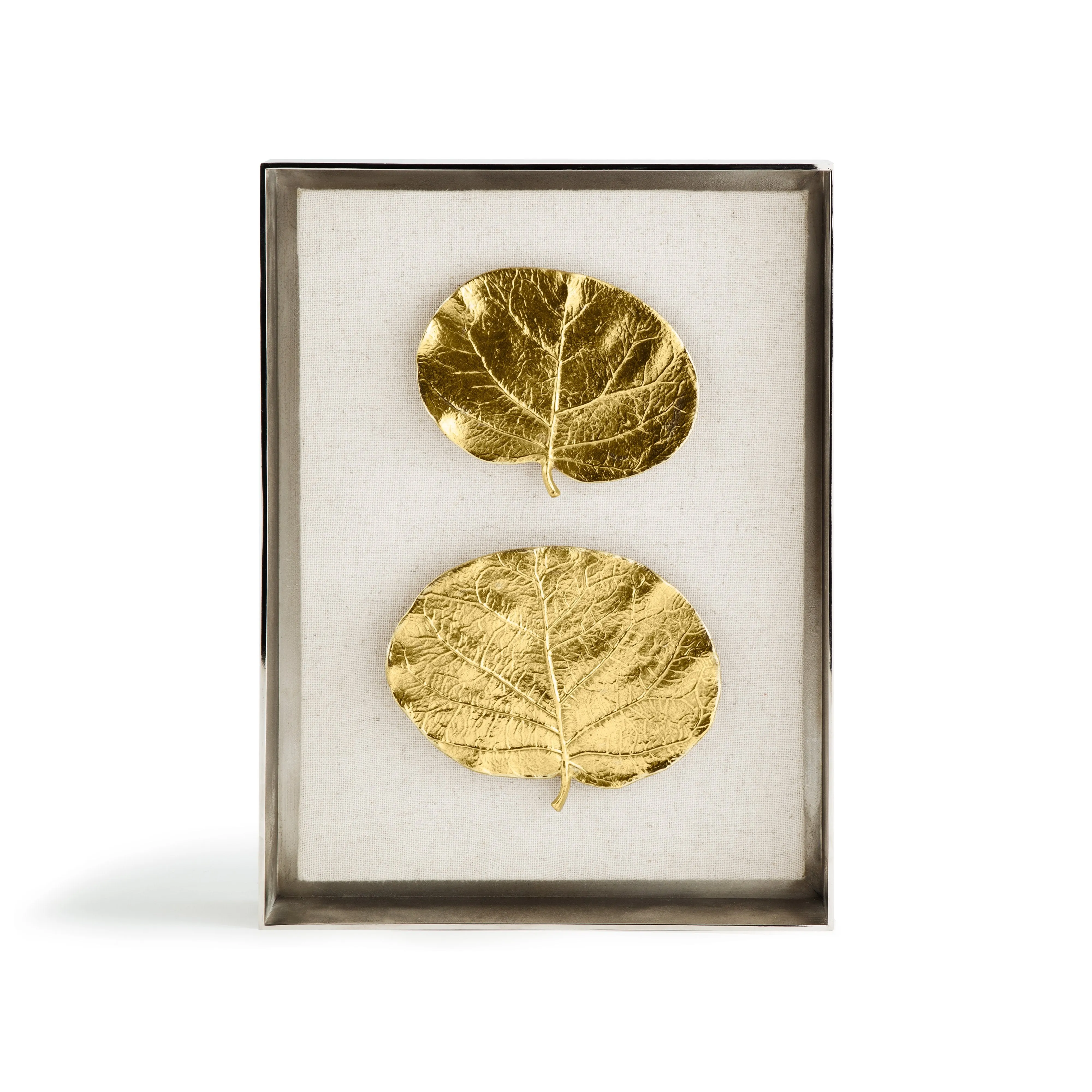 Botanical Leaf Fabric Shadow Box