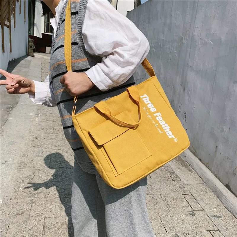 Canvas student bag