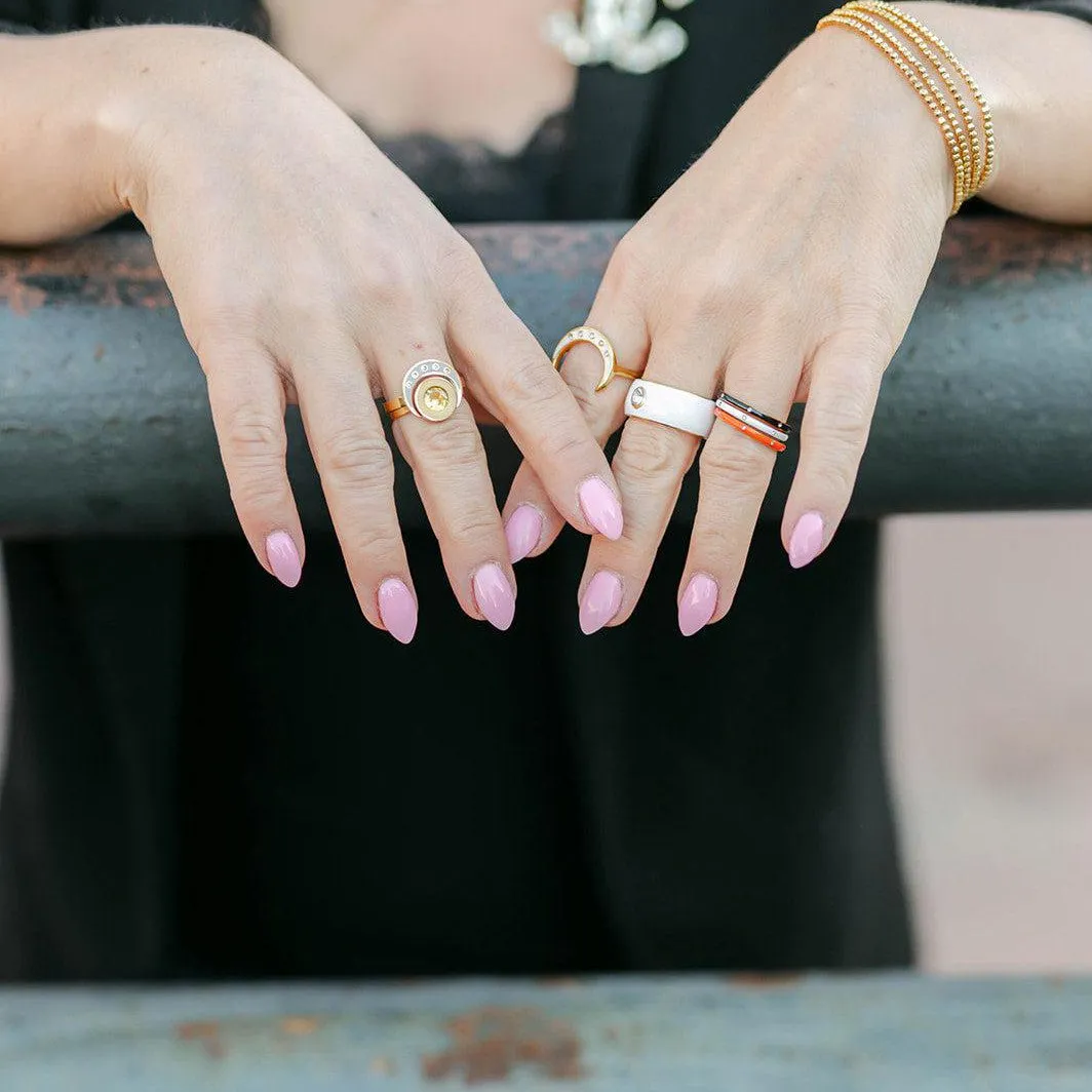 Celestial Crescent Ring