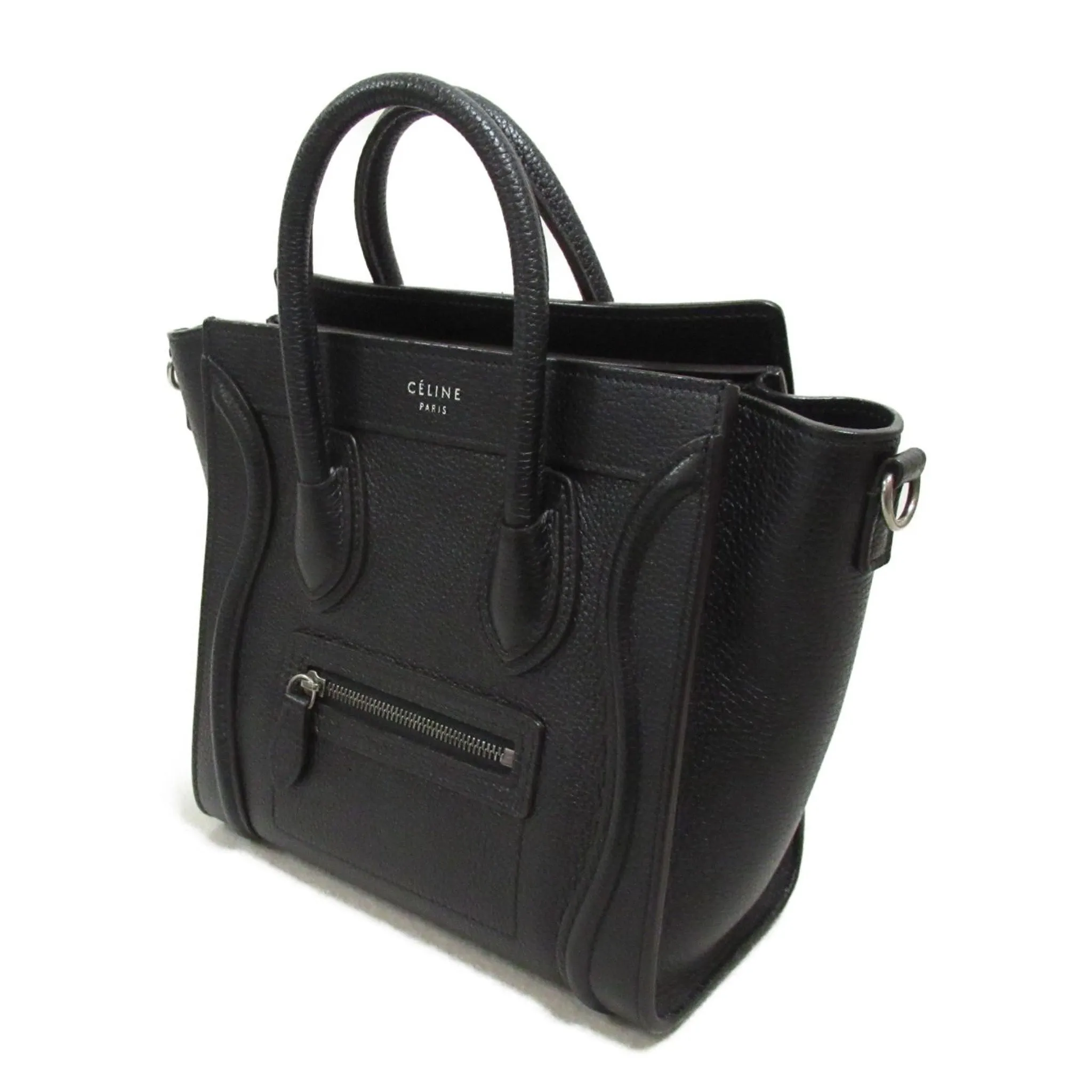 Celine Black Nano Luggage Crossbody Bag