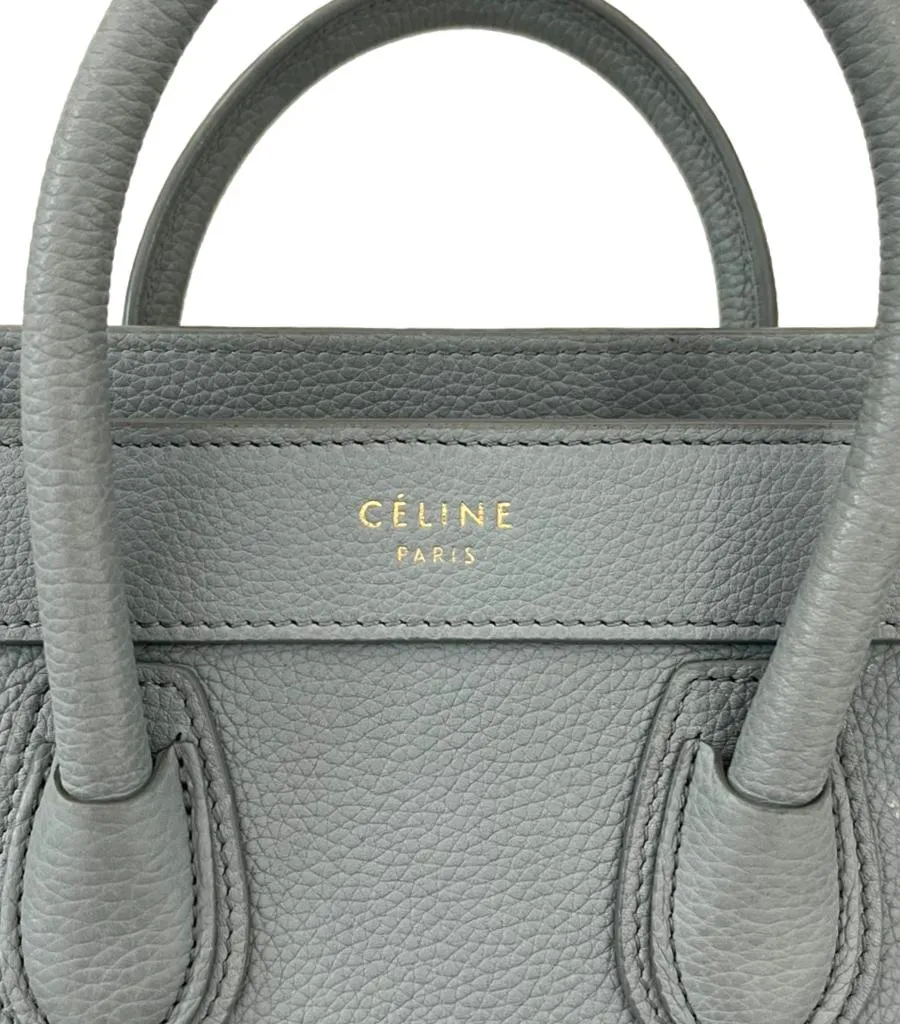 Celine Nano Luggage Leather Bag