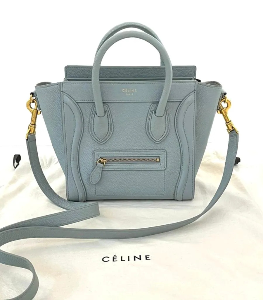 Celine Nano Luggage Leather Bag