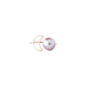 Crescent Moon Edison Pearl Bypass Ring