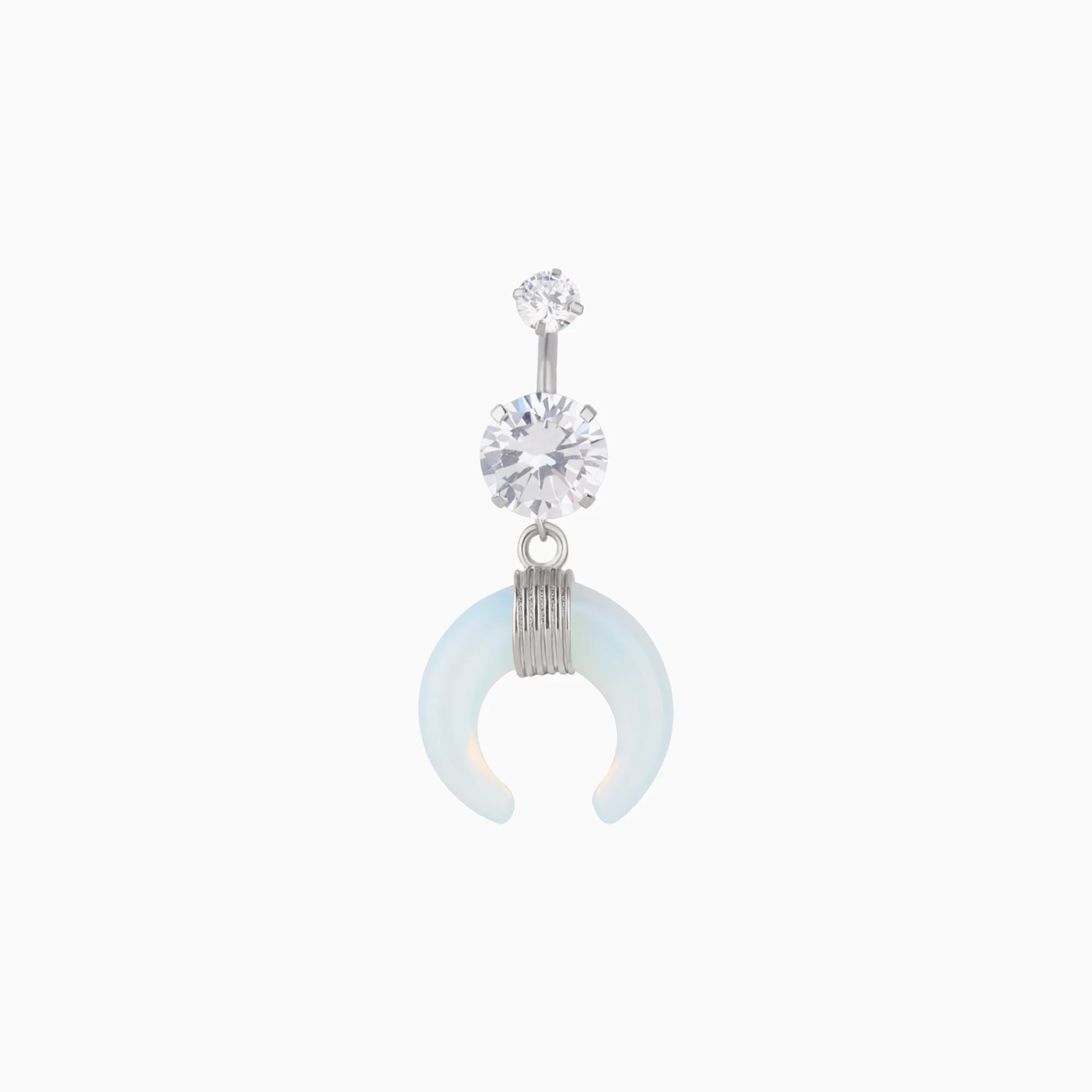 Crescent Opal Belly Ring