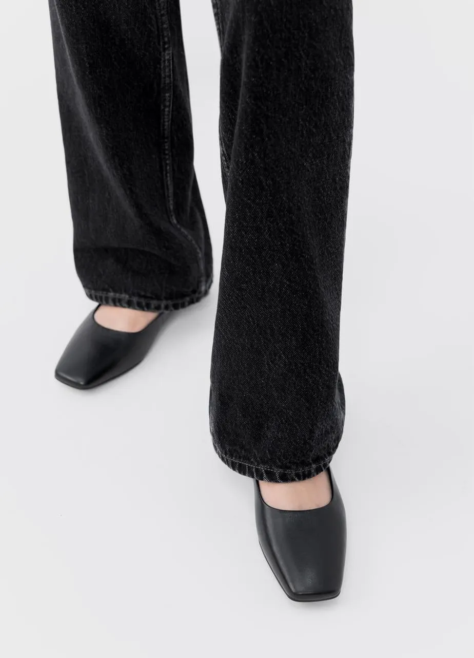 Delia Square Toe Ballet Slipper