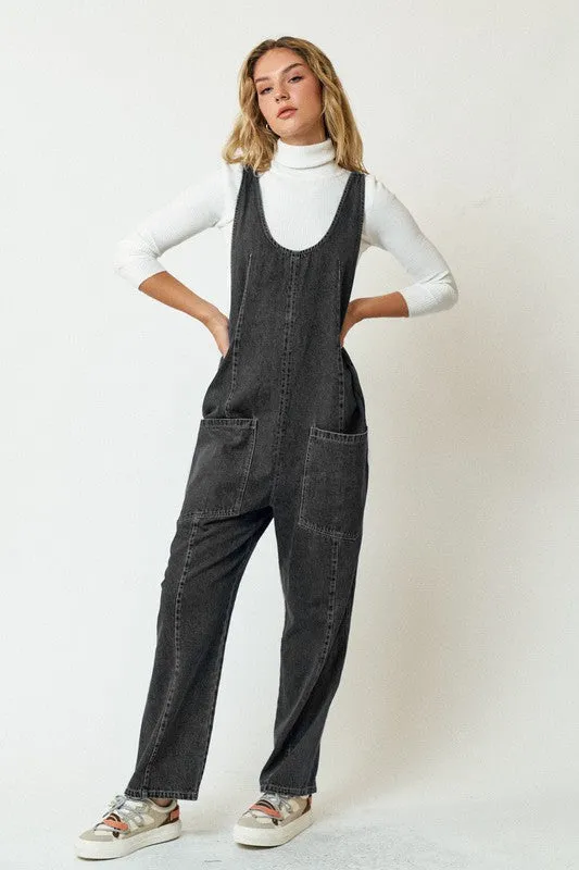 Denim High Roller Jumpsuit