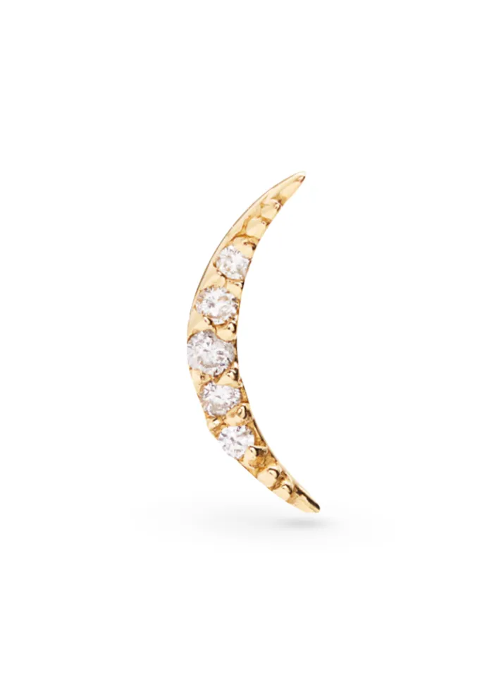 Diamond Crescent Stud