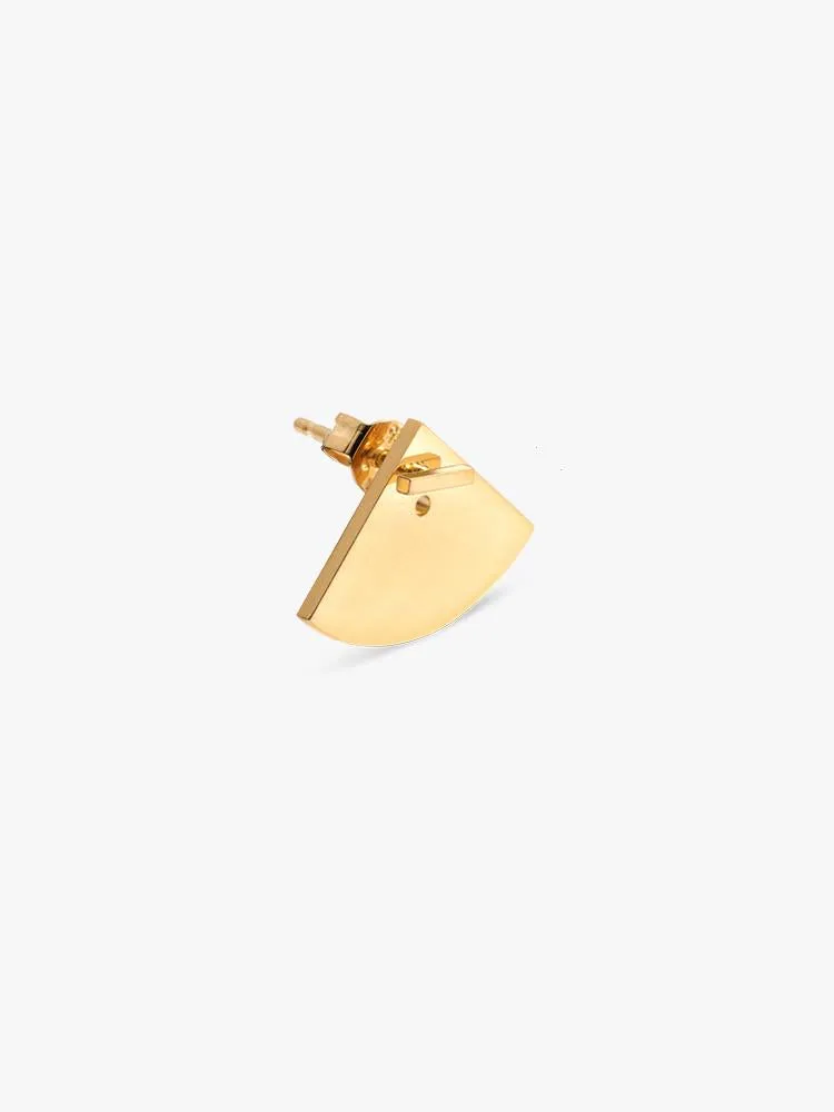 Earring Crescent Back 14kt Solid Gold