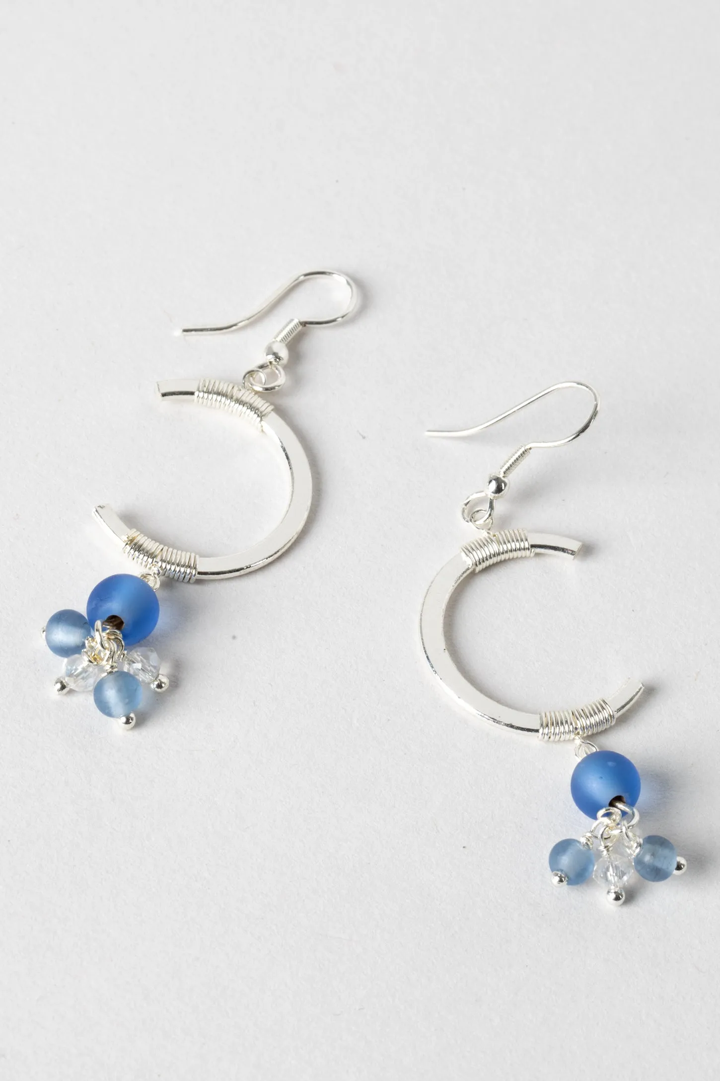 Enchanted Crescent Dangly Moon Earrings