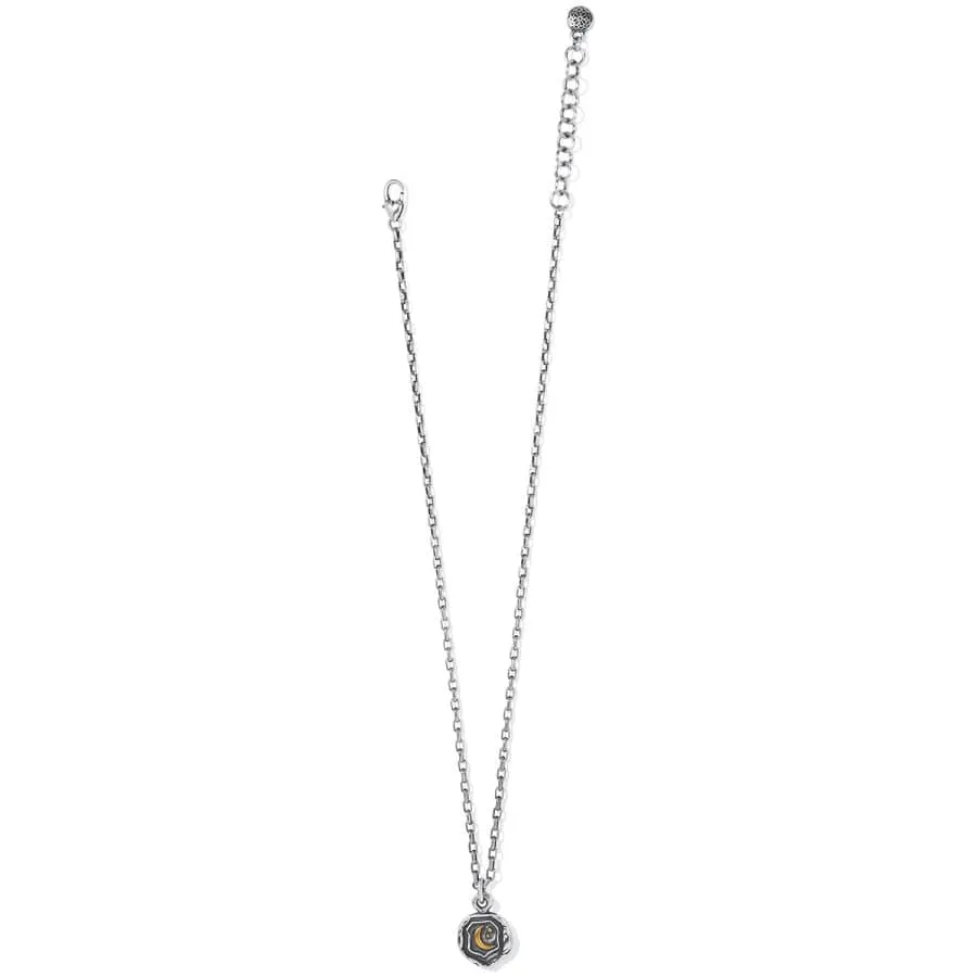 Ferrara Virtue Crescent Moon Pendant Necklace