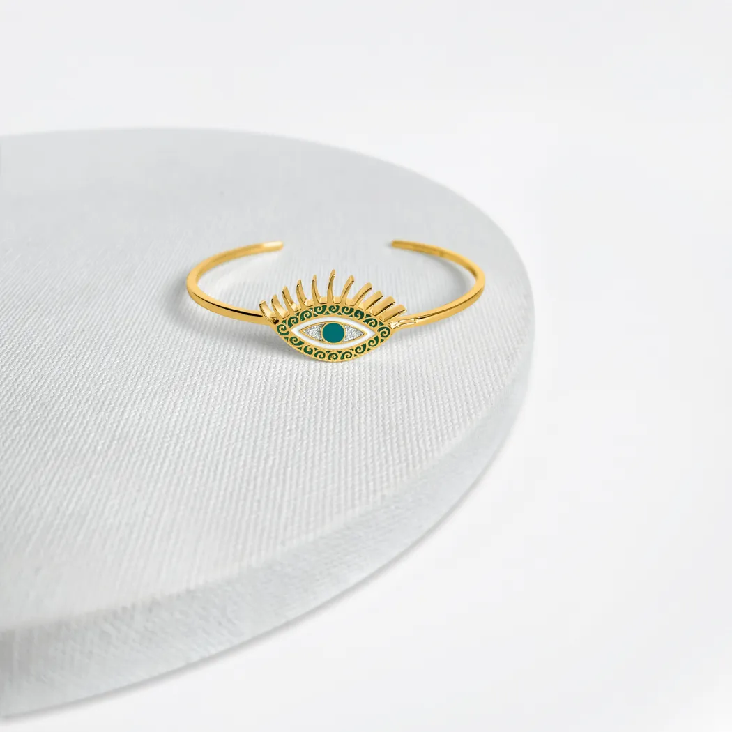 Gold Evil Eye Bracelet (Intuition) - Gold