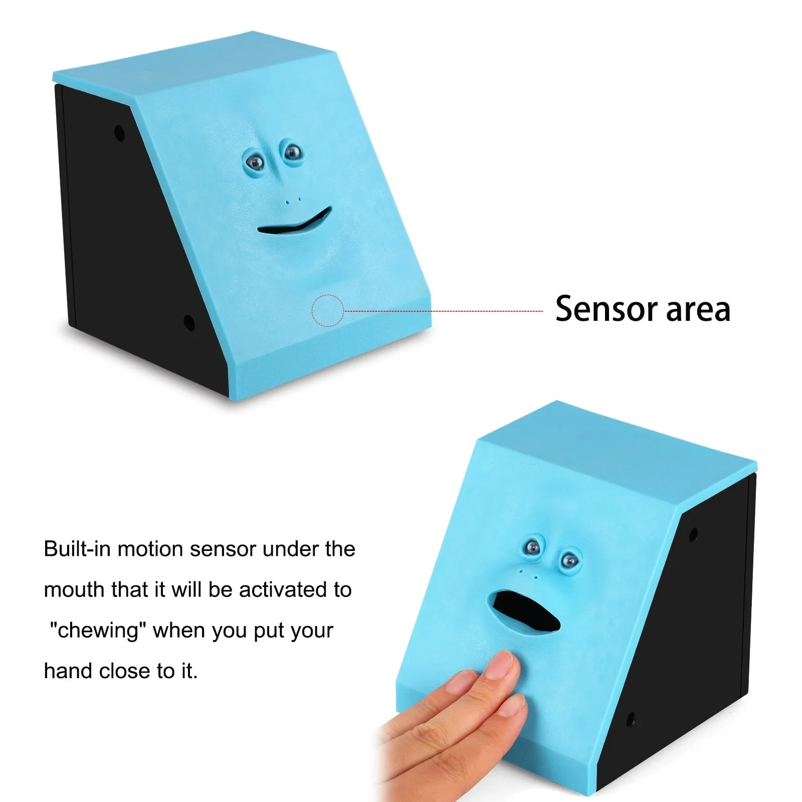 Human Face Piggy Bank Box