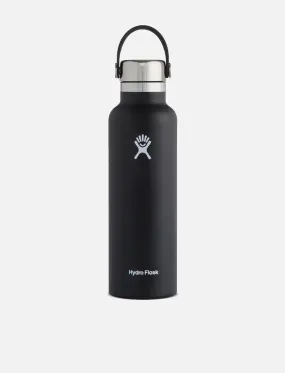 Hydro Flask 21oz Standard Mouth Stainless Steel Cap Black