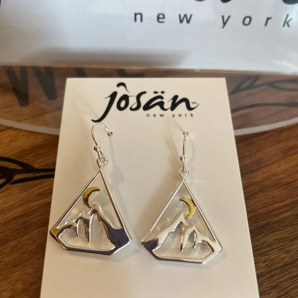 Josan SSW Crescent Moon Over Mountains Earrings