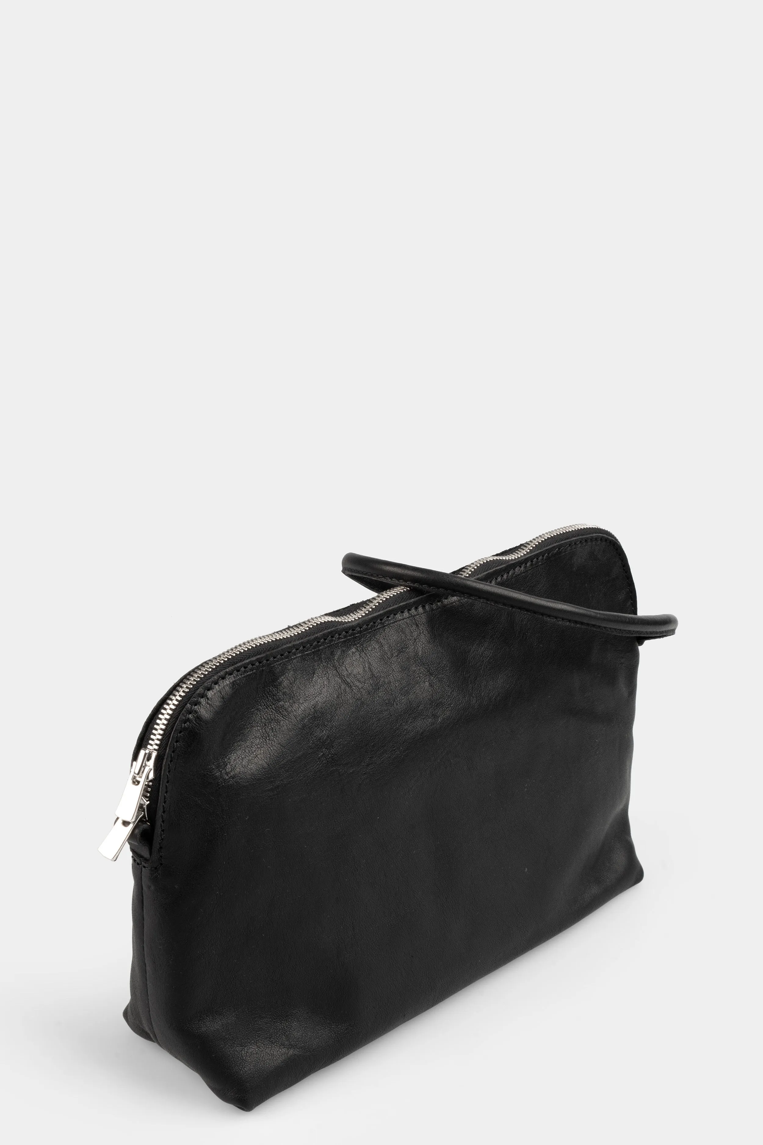 Large leather toilet bag