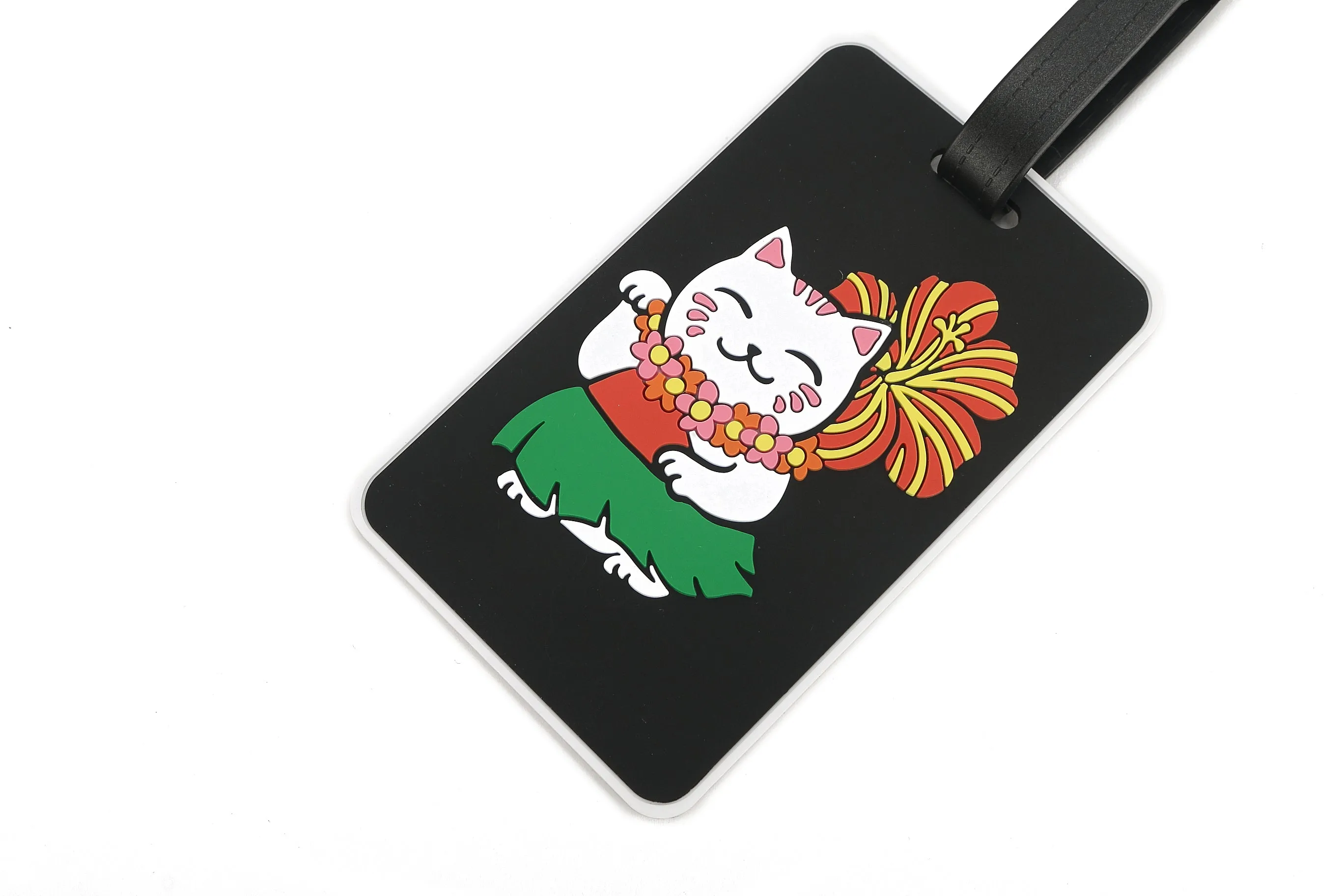 Luggage Tag Neko Black