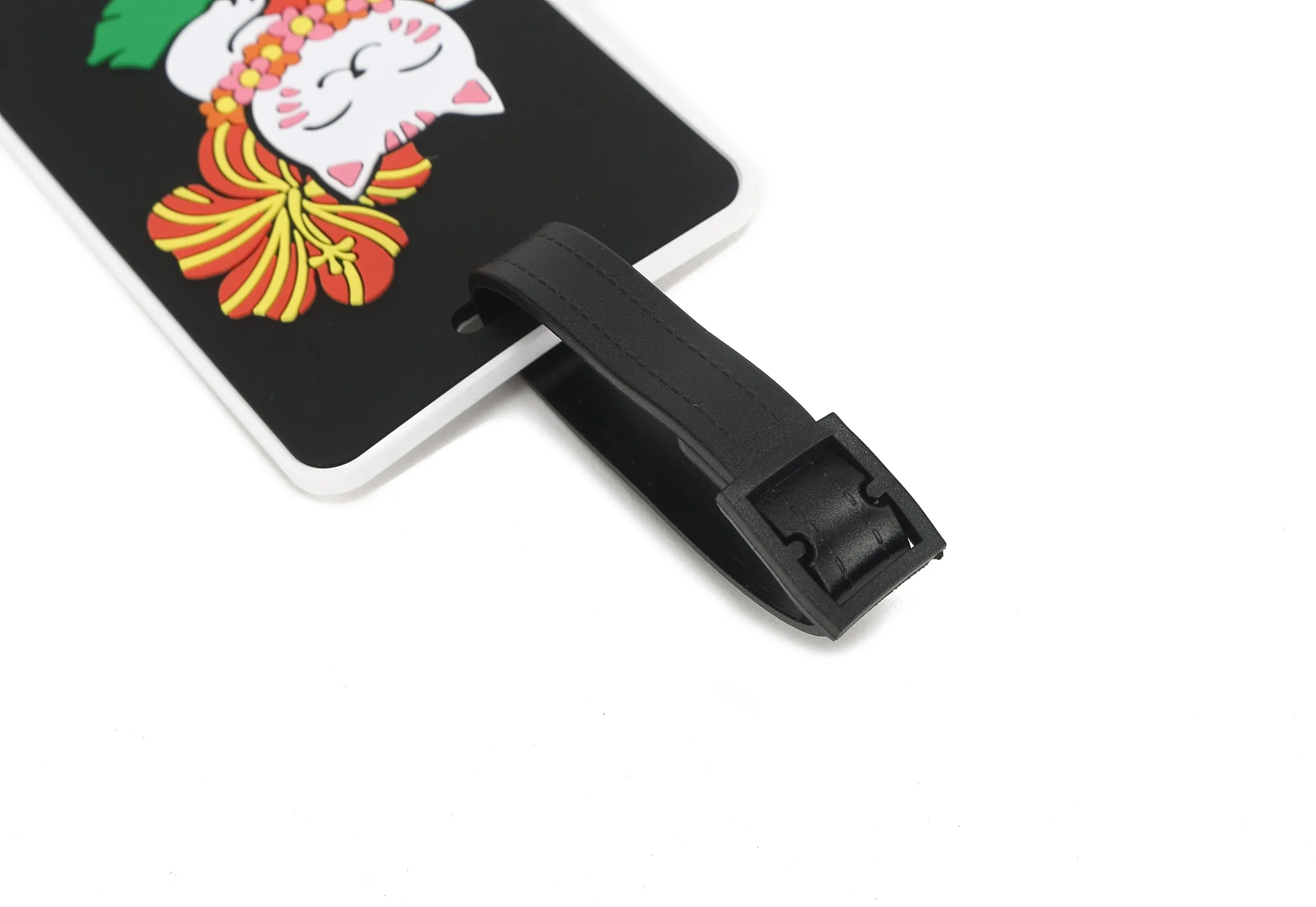 Luggage Tag Neko Black