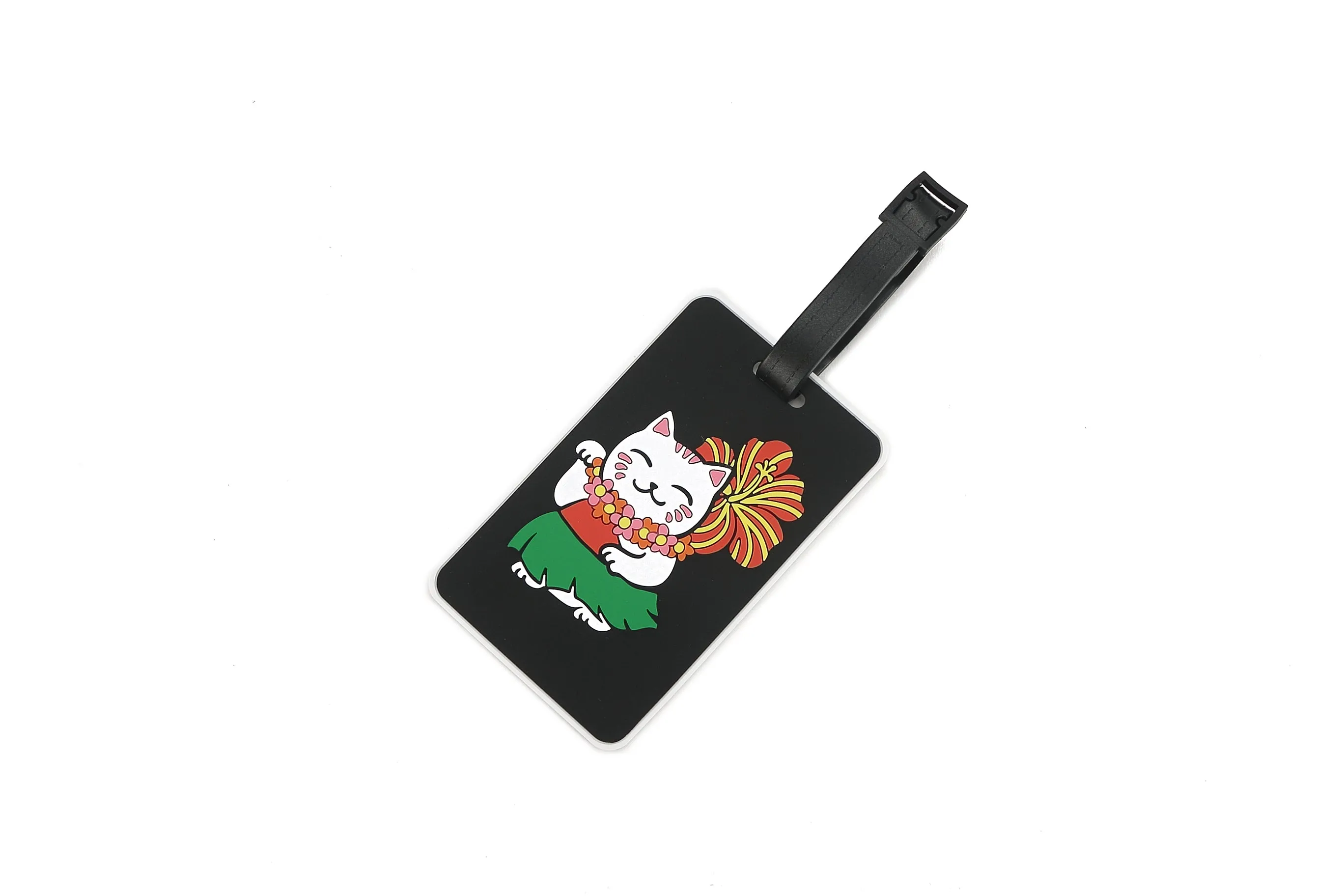 Luggage Tag Neko Black