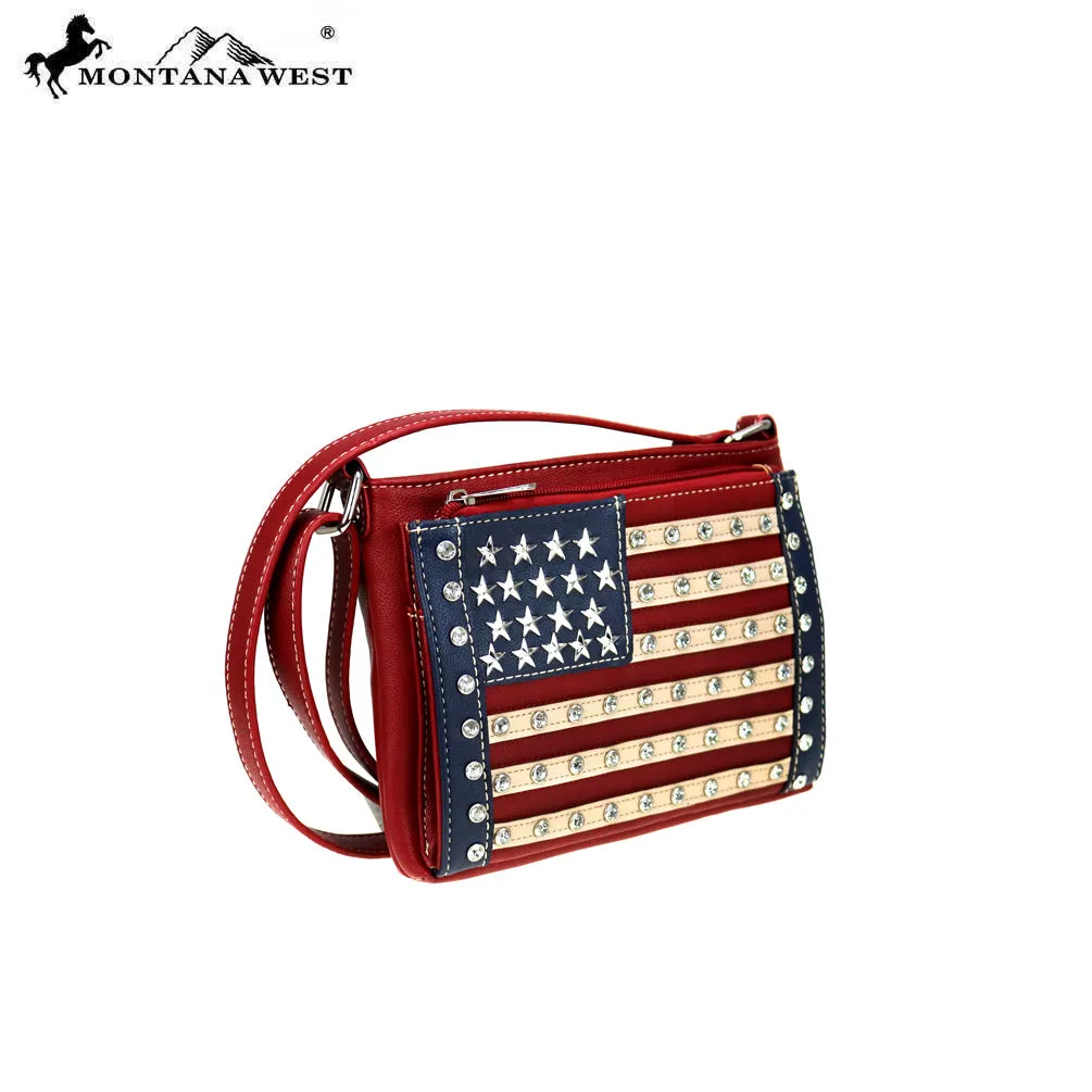 Montana West American Pride Organizer Crossbody Bag