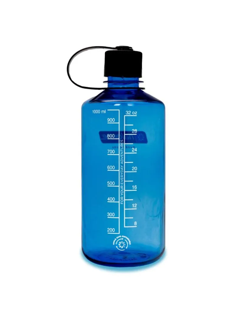 Nalgene Narrow Mouth 1L Tritan Sustain Bottle Slate Blue