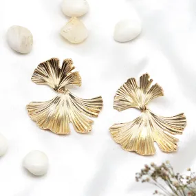 Organic Gold Earrings