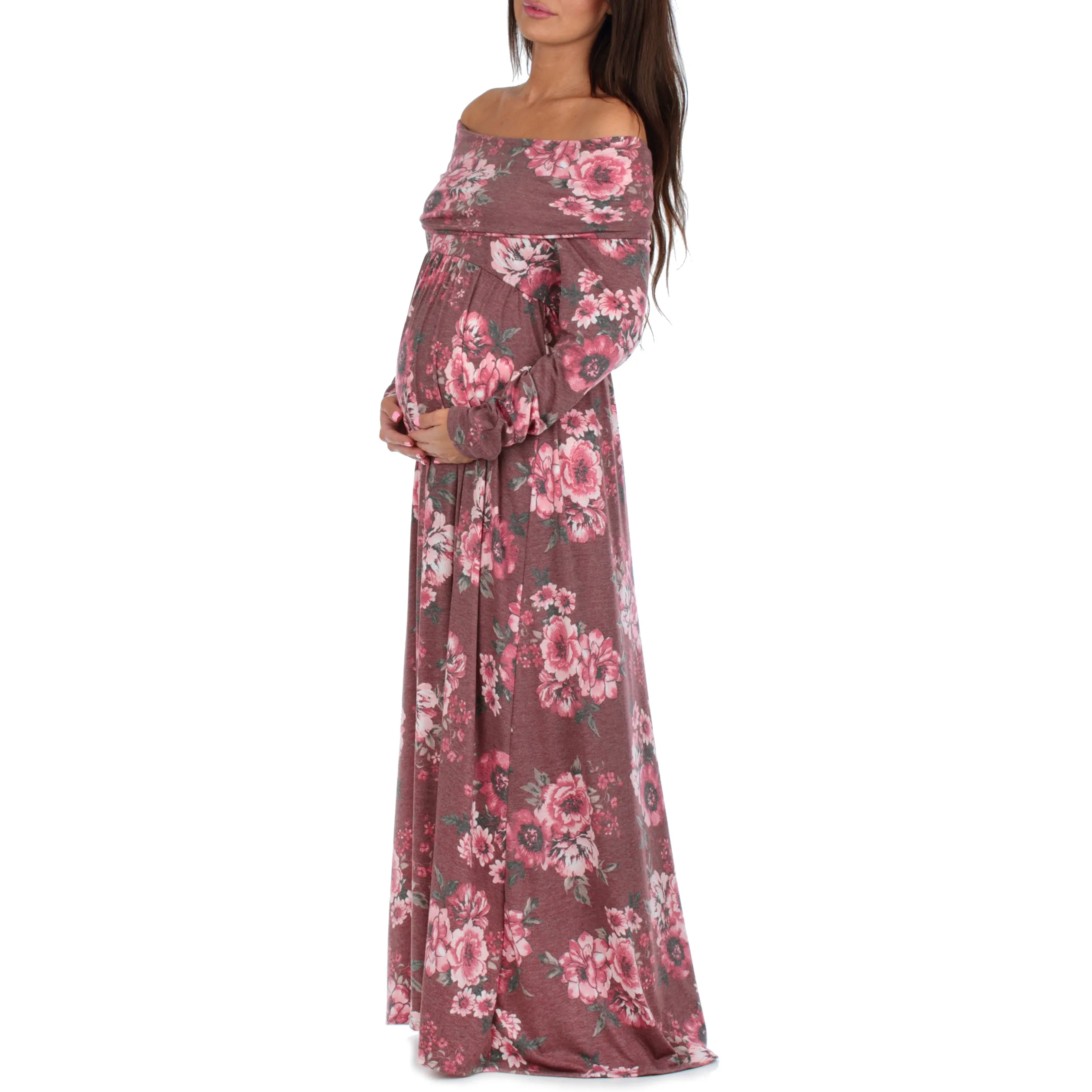 Over The Shoulder Maternity Dress