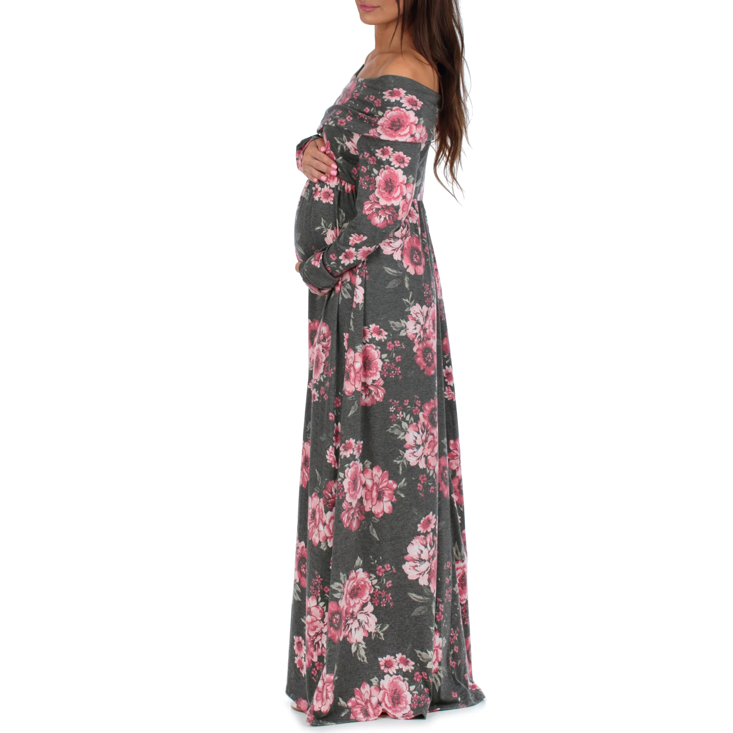 Over The Shoulder Maternity Dress