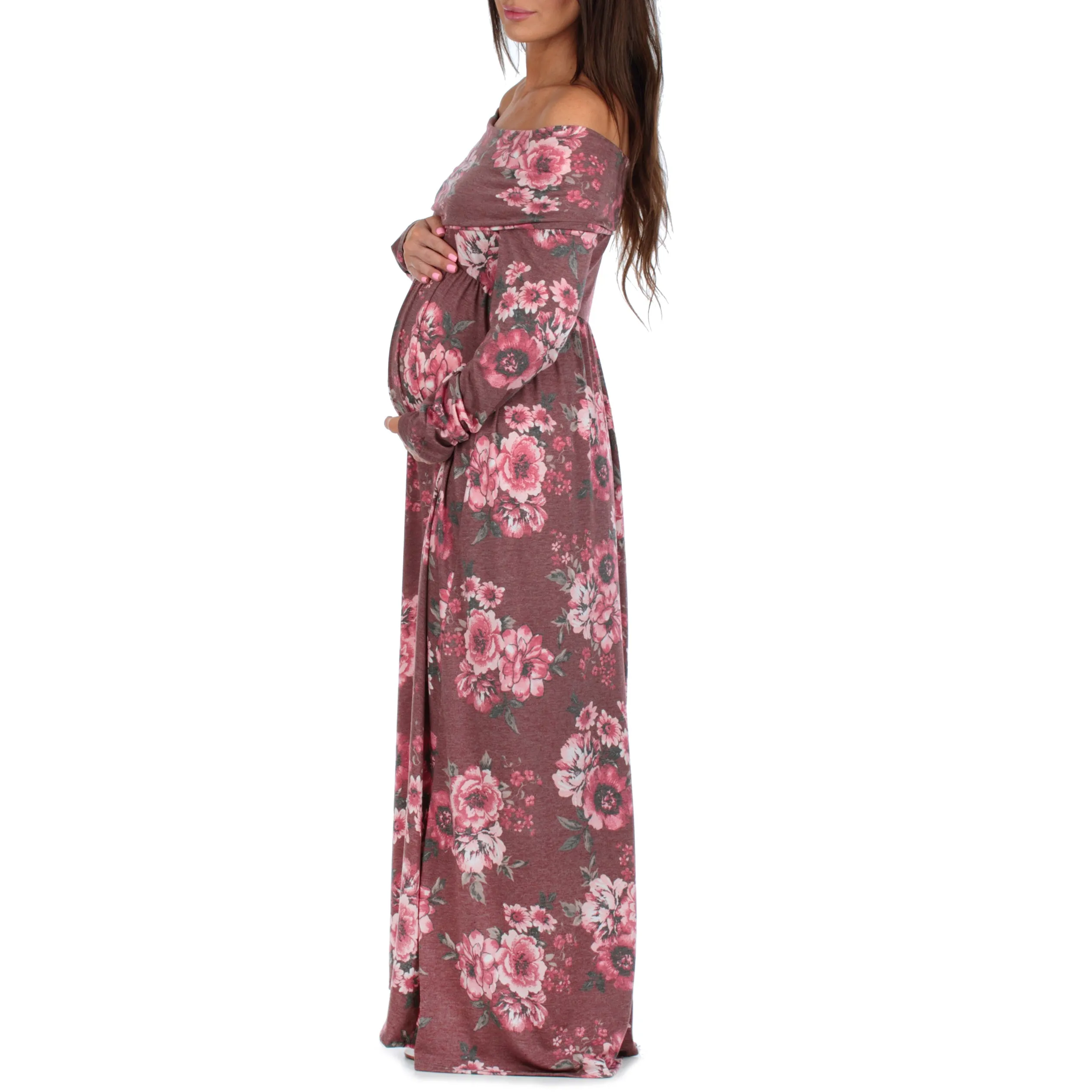 Over The Shoulder Maternity Dress