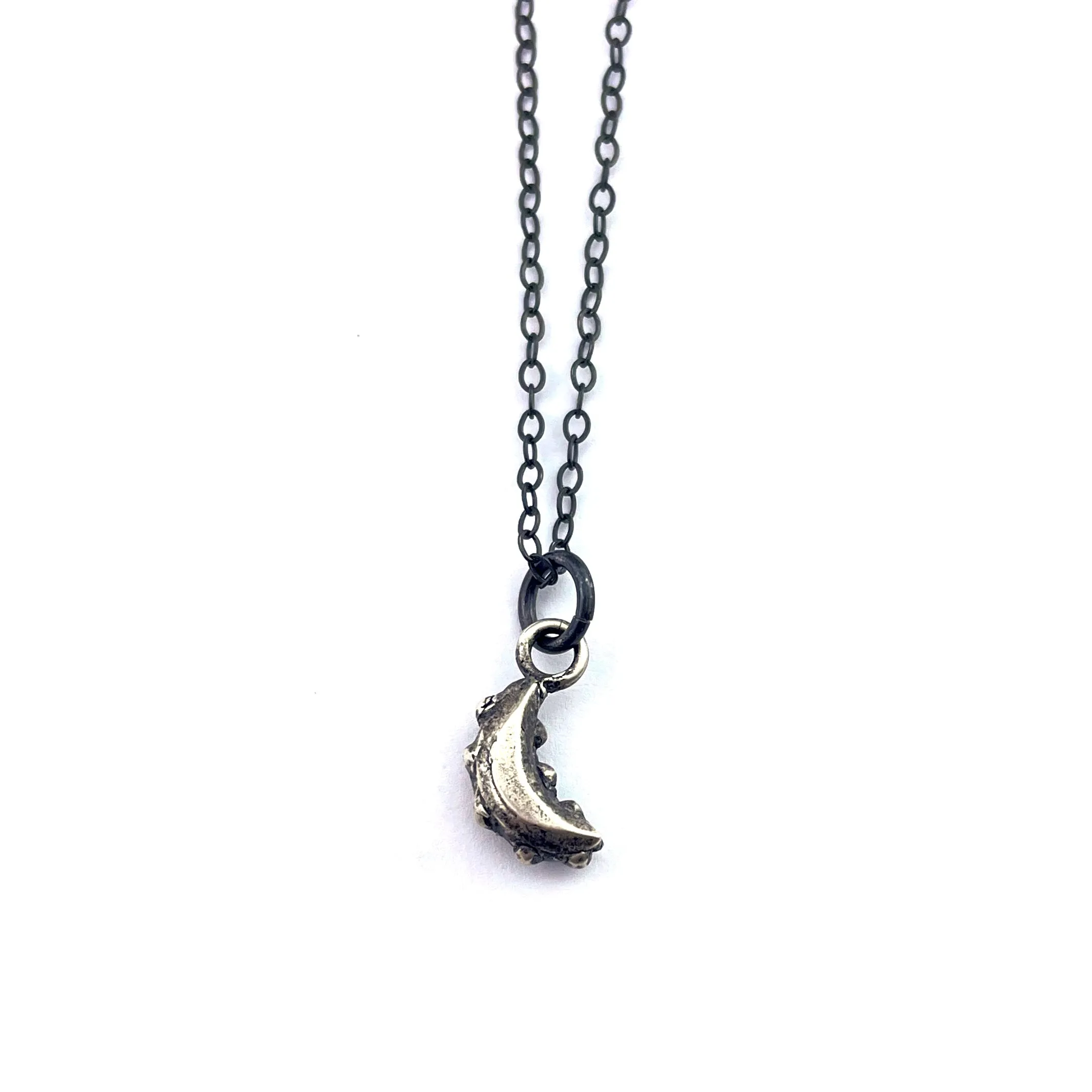 Petite CRESCENT MOON Necklace - Silver