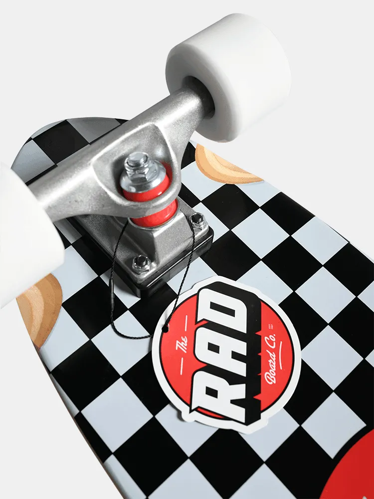 Rad Retro Roller Checkers Complete - Black / White