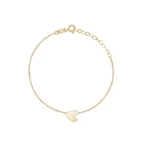 SIDE SINGLE HEART BRACELET