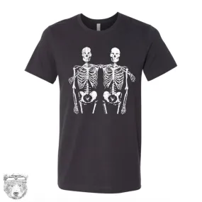 SKELETONS Friends 'Til the End Unisex Bella Canvas T-Shirt mens women's couples tee anatomy shirt medical student tee best forever funny