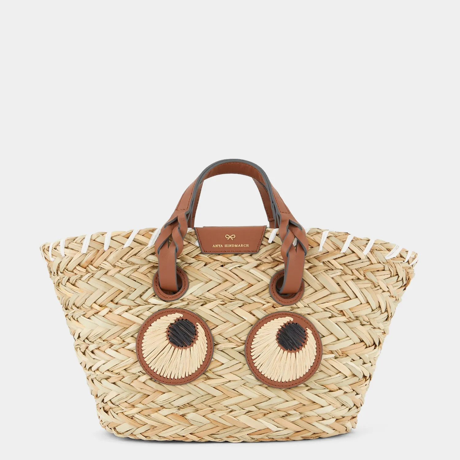 Small Paper Eyes Basket Bag