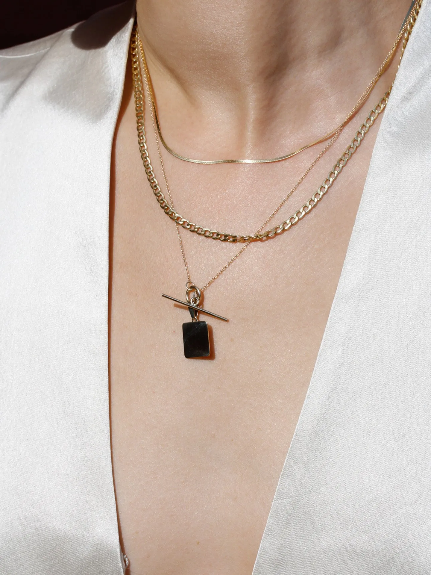 Square & Toggle Necklace