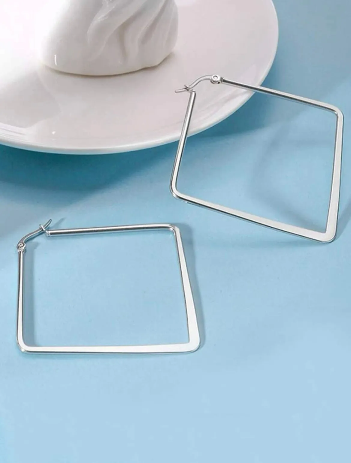 Square hoop Earrings