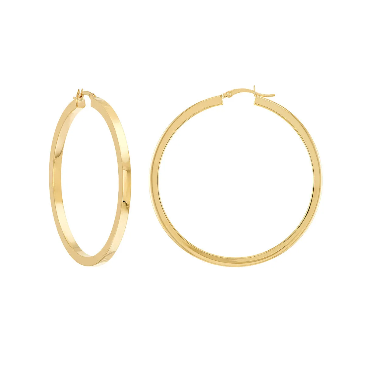 Square Tube Hoop Earrings