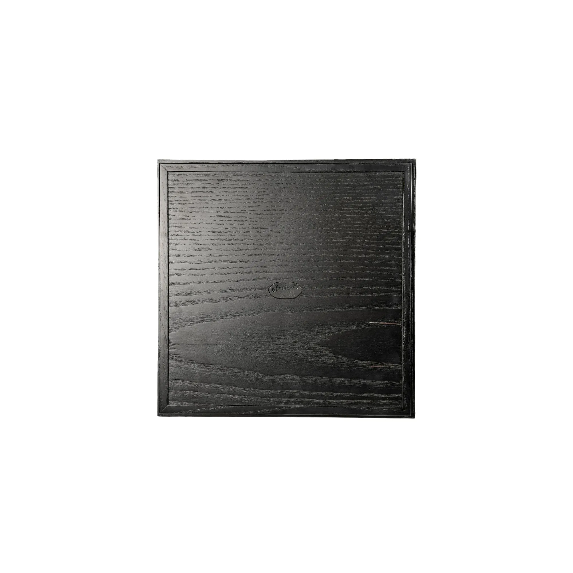 Square Wood Tray Black