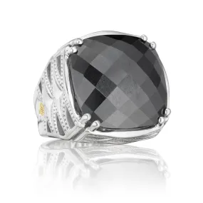 TACORI Bold Woven Crescent Ring featuring Hematite Ref# SR13132