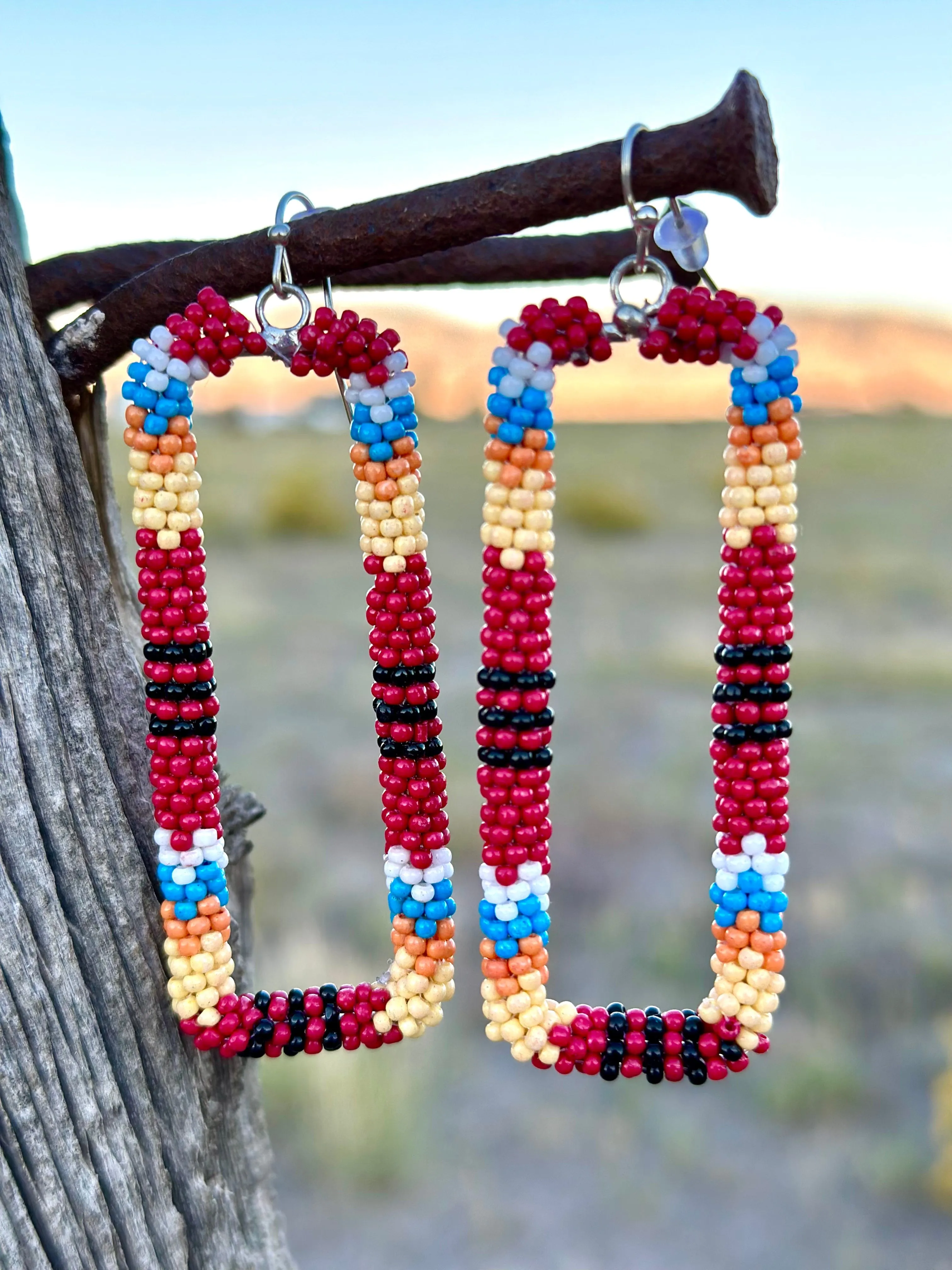 The Beaded Box Earrings