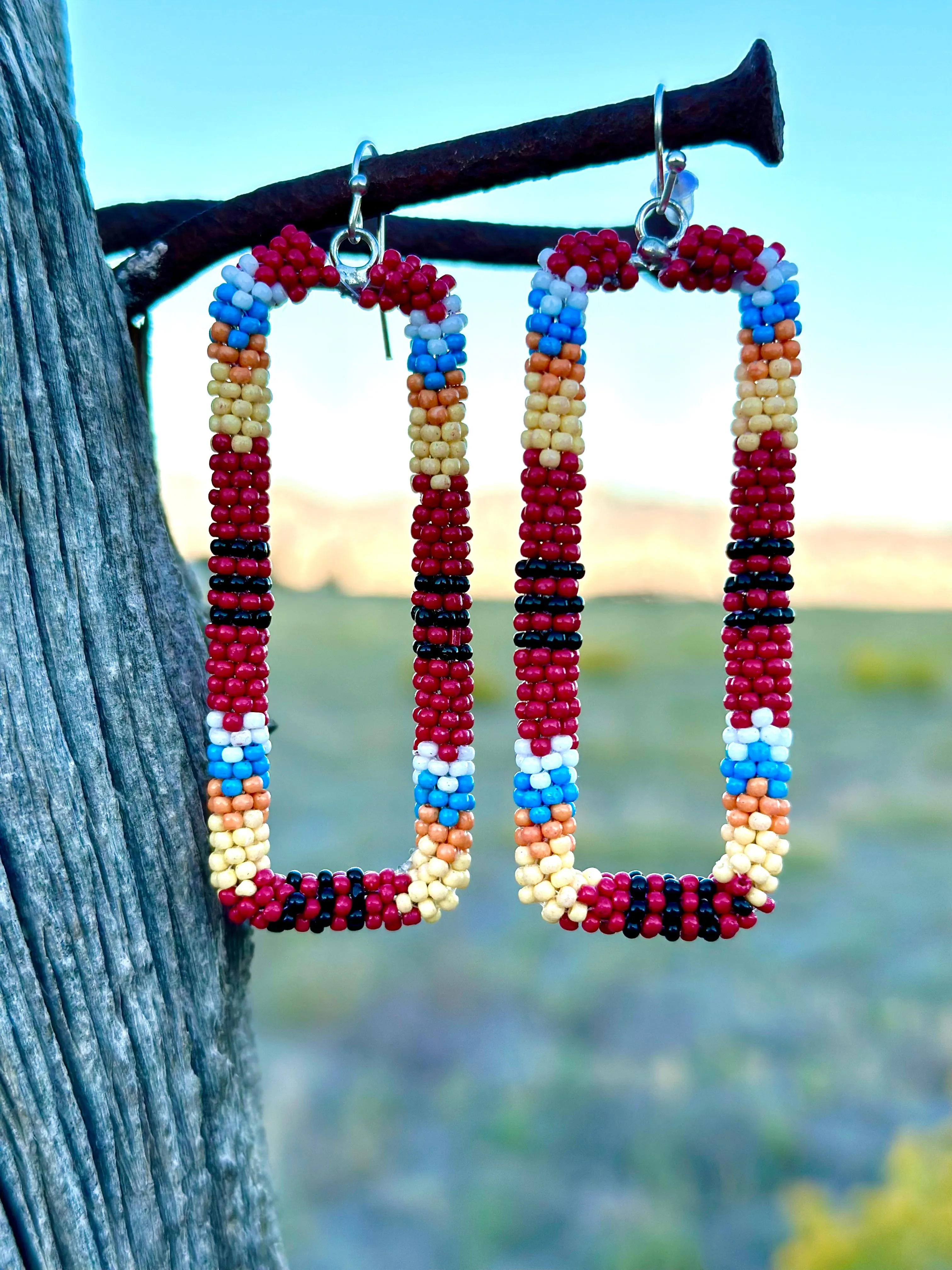 The Beaded Box Earrings