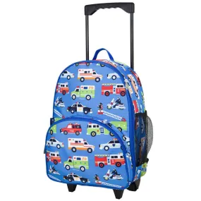 Wildkin Olive Kids Heroes Rolling Luggage Trolley School Bag