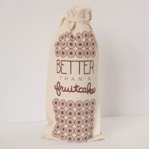 wine gift bag, funny holiday gift, better than a fruitcake, easy Christmas gift idea