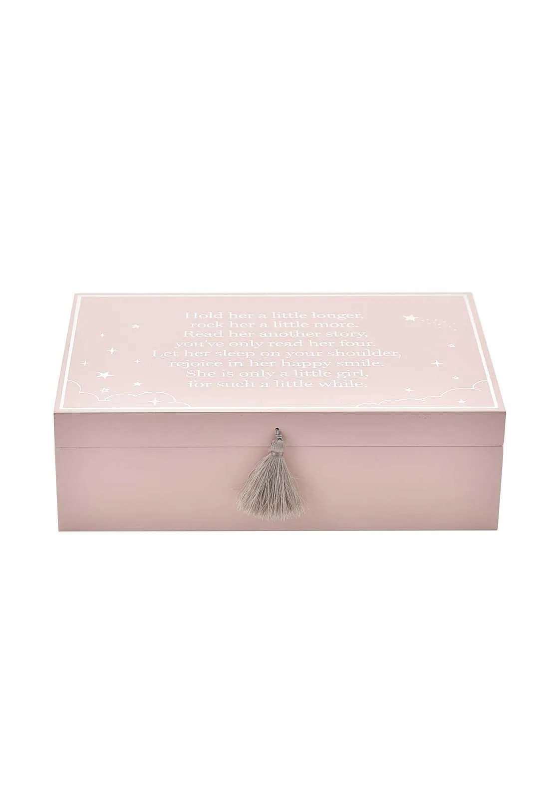 Wooden Keepsake Box - Pink